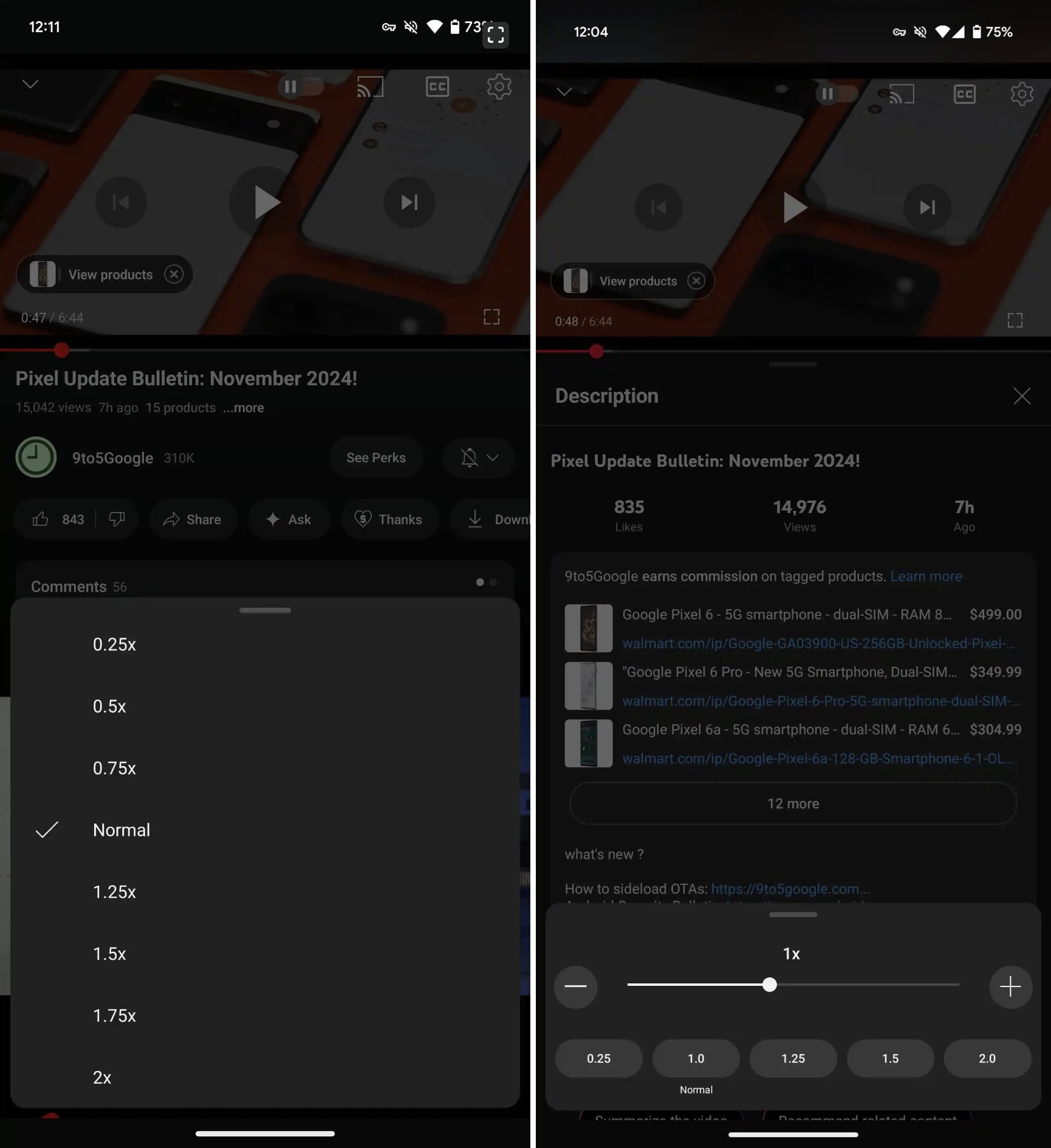 Nouvelle Interface YouTube pour le Contrôle de la Vitesse de Lecture