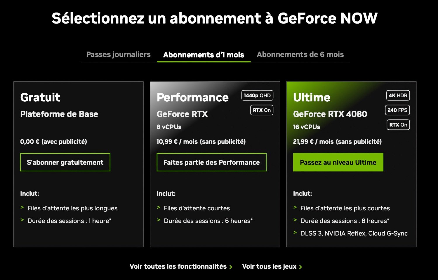 Nvidia améliore les performances à prix inchangé, mais introduit une restriction mensuelle 2 Geforce Now Nvidia