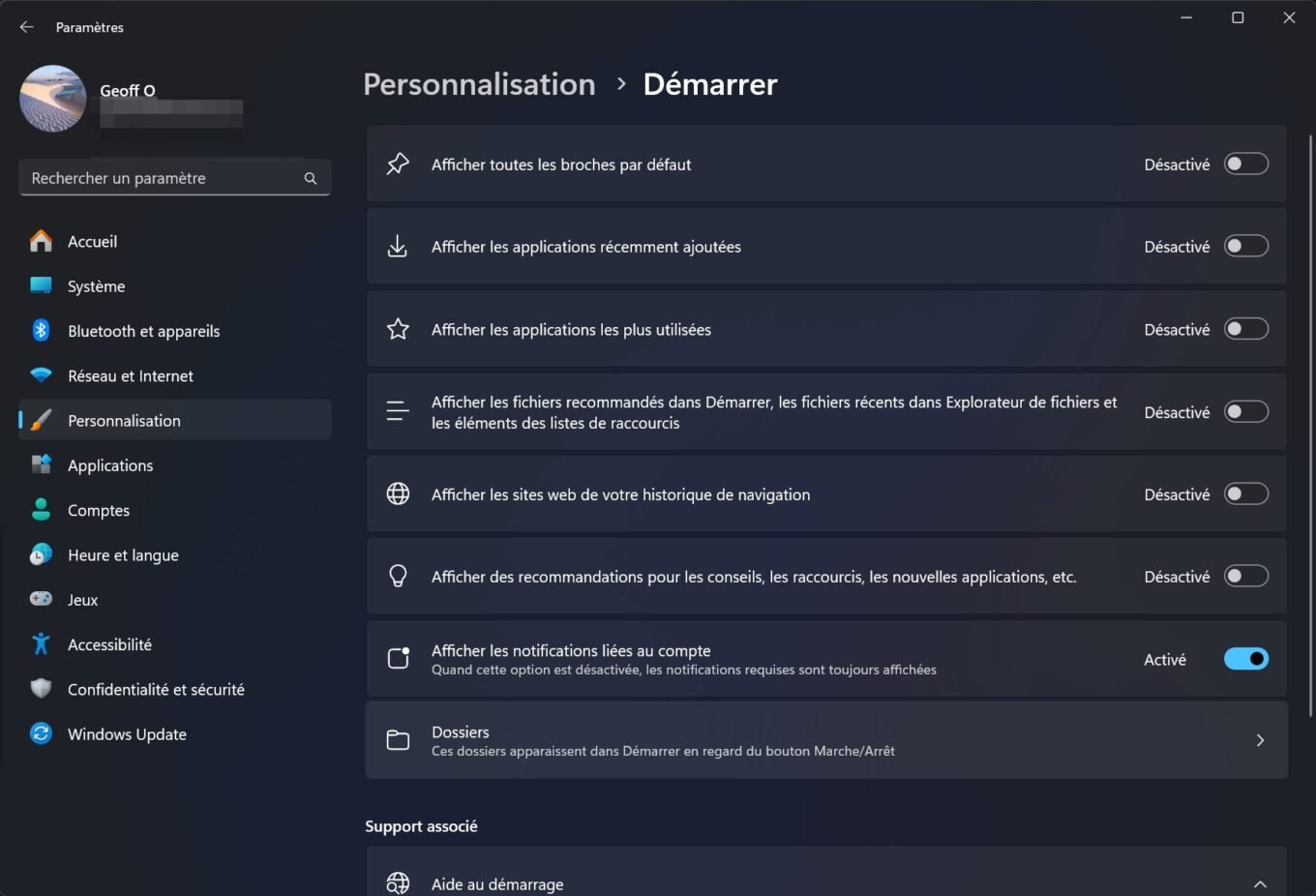 Windows 11 Nouveau Menu Démarrer 13