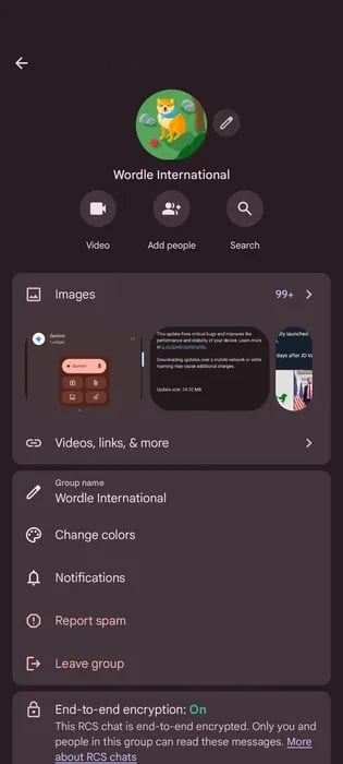 Google Messages Personnaliser Icone Groupe