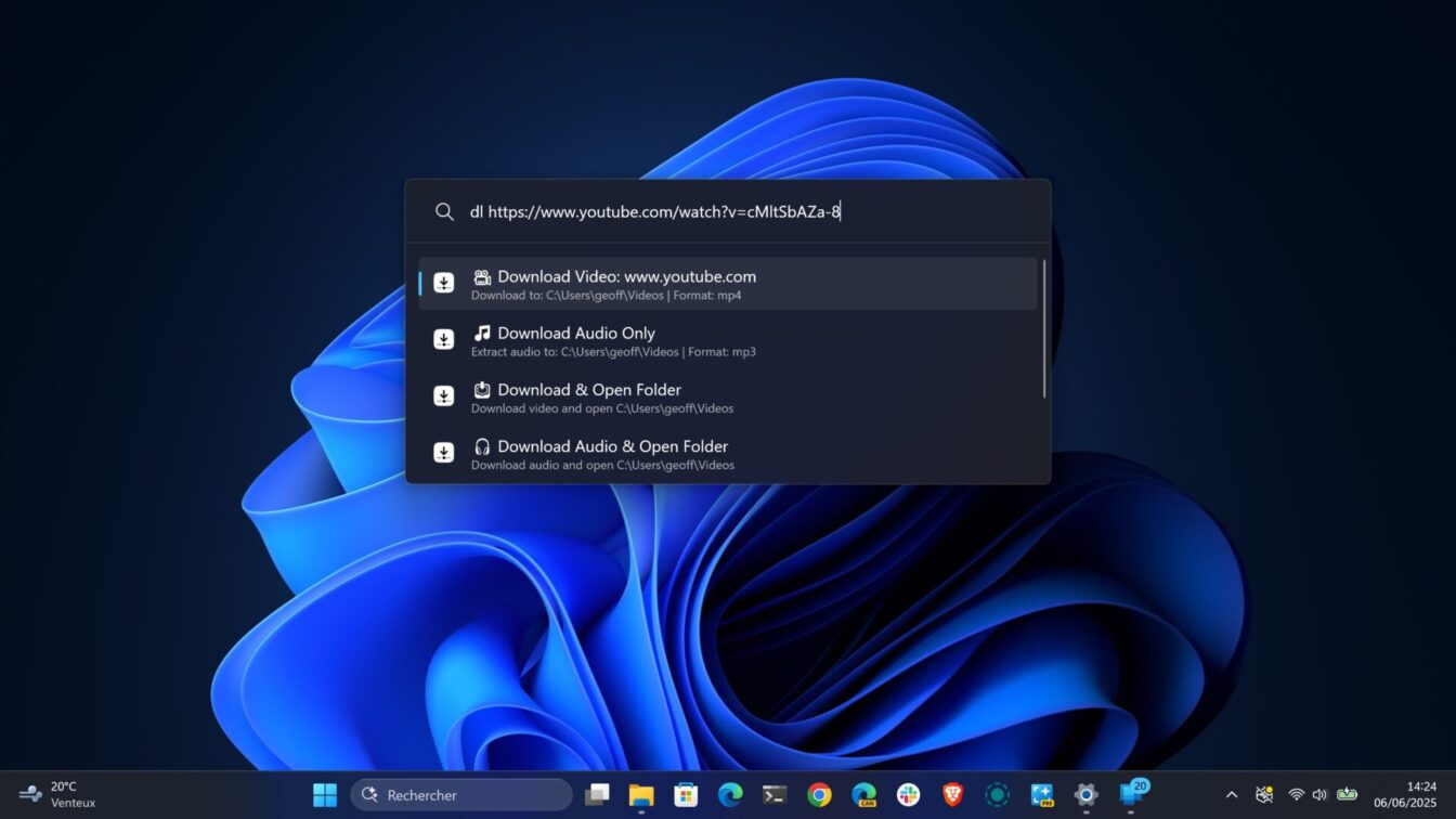 Powertoys Run Videodownloader 4